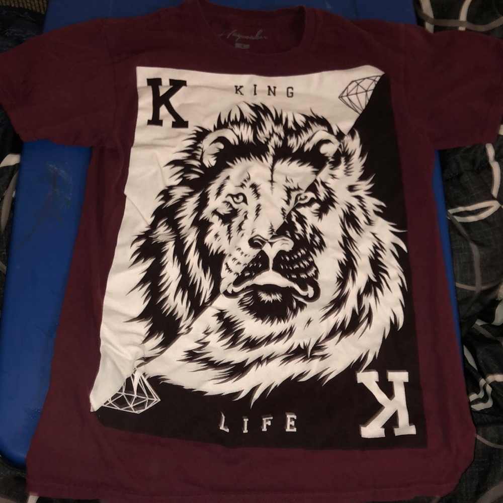 Burgundy shirt